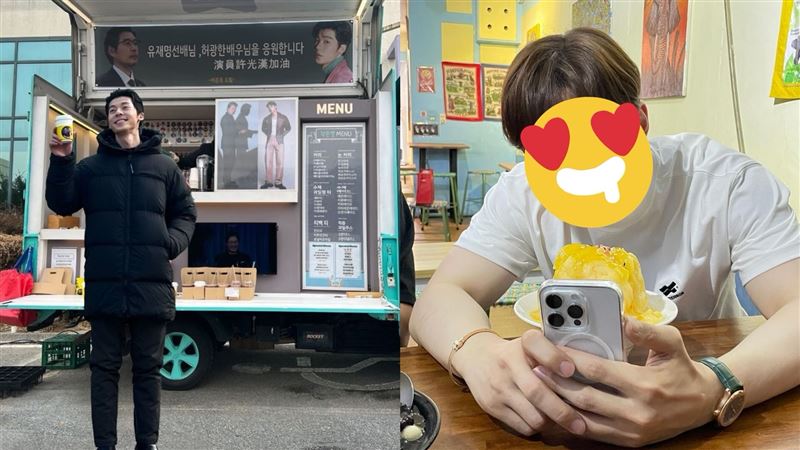 許光漢曬咖啡應援車 點名大咖男神致謝