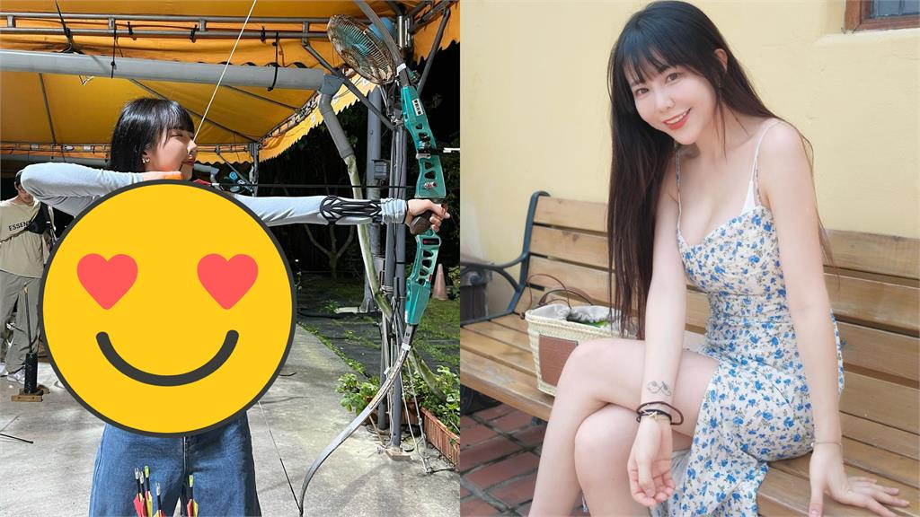 梓梓練射箭「胸前護具」只遮半邊!肩帶「死撐沉重U」快斷裂