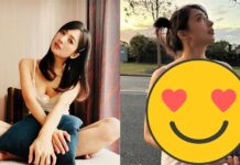 阿喜慶生豪送養眼福利!洋裝「胸口開深V」魔鬼身材全看光