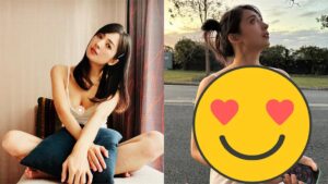 阿喜慶生豪送養眼福利！洋裝「胸口開深V」魔鬼身材全看光