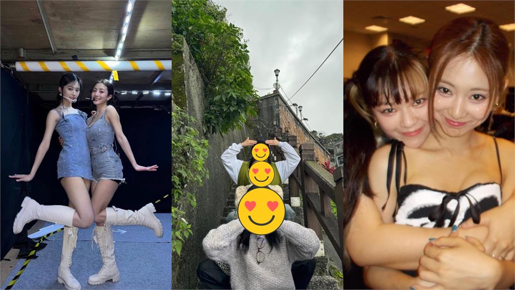 志效打卡九份!揪子瑜、定延可愛合照「搞笑表情」全被拍