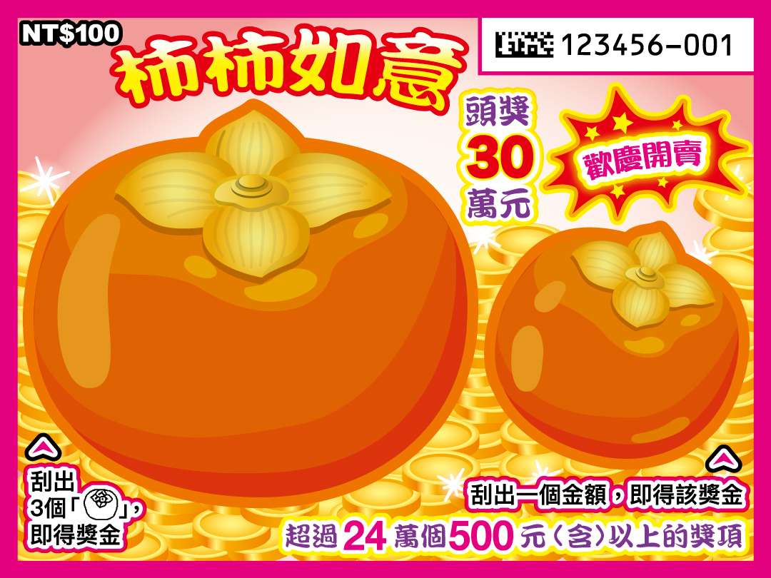 過年試手氣!6款新品刮刮樂 中獎率一次看 IN1121227 big 5006