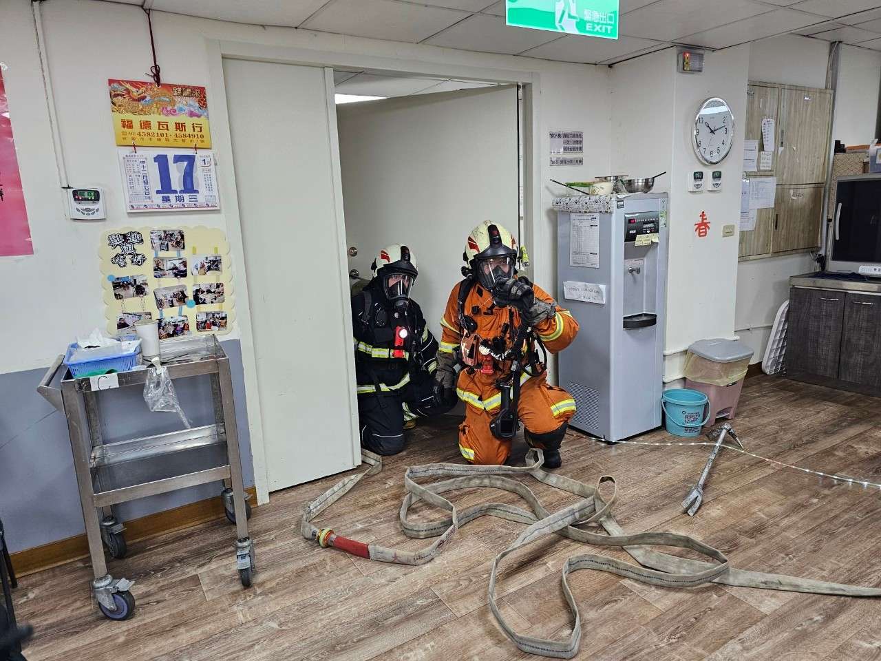 桃消復旦分隊攜手長照中心 年節前強化自主災害應變能力 LINE ALBUM 0117國宏兵器推演 240117 7