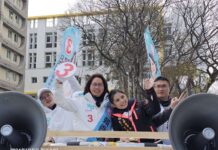 賴香伶平鎮車掃拉票 「閃亮三姊妹」小妹里長江珮瑩加持