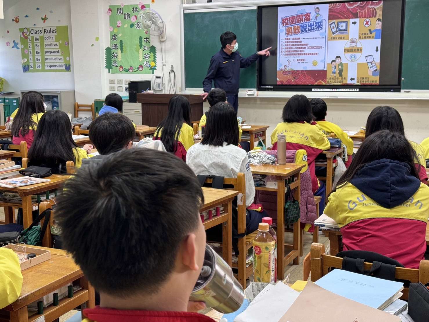 龜山警「入班入校」宣導反毒詐 強化青少年自我防衛意識