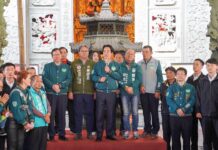 賴清德、黃世杰大園仁壽宮合體拉票 承諾為國門爭取福利