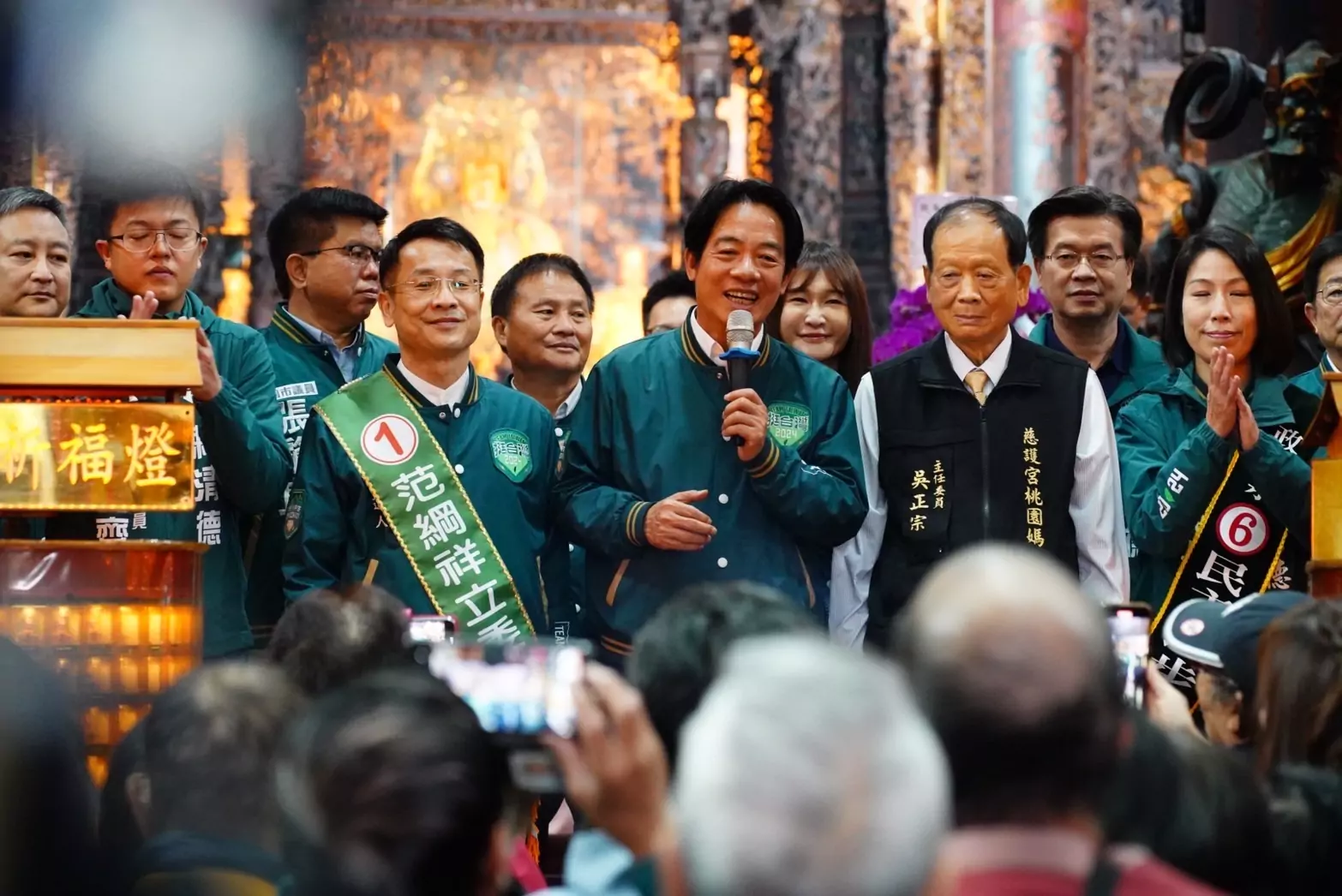 賴清德桃園慈護宮祈福 提國會過半重要性 S 43999538 0