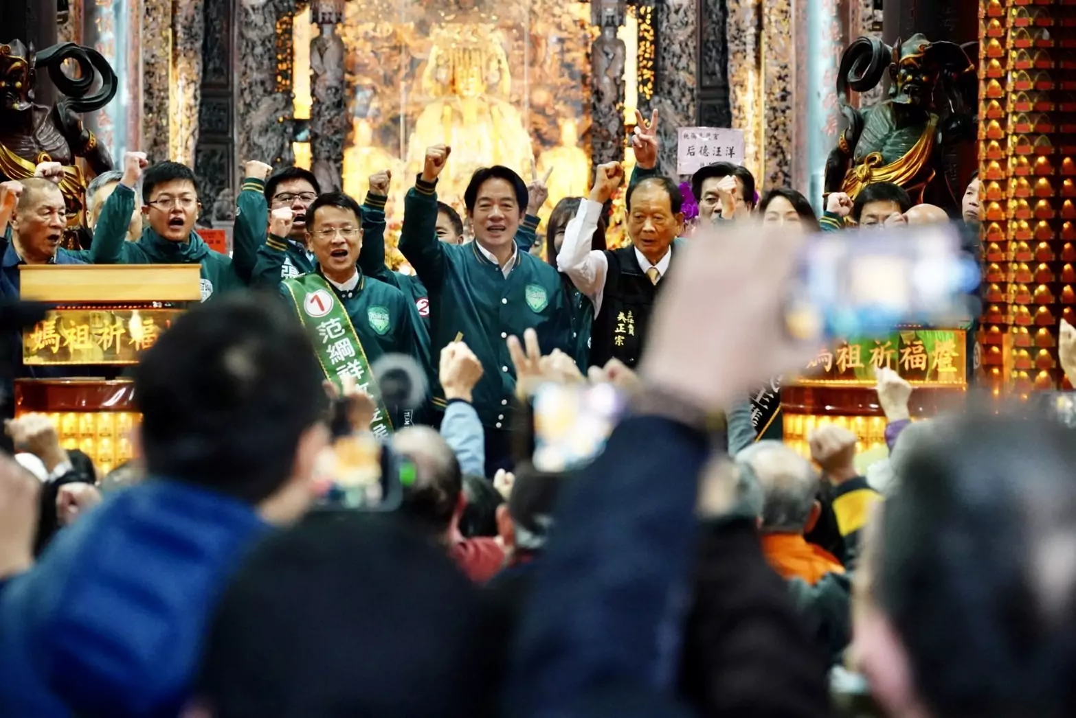 賴清德桃園慈護宮祈福 提國會過半重要性 S 43999541 0
