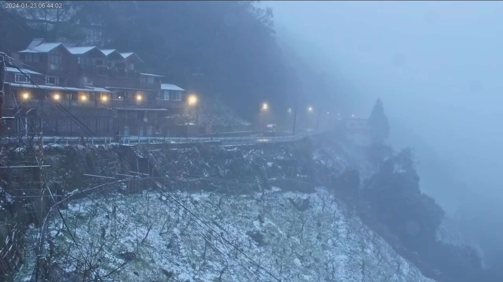 拉拉山下雪了!桃園觀旅局啟用4K即時影像 在家線上追雪 S 8159236 0