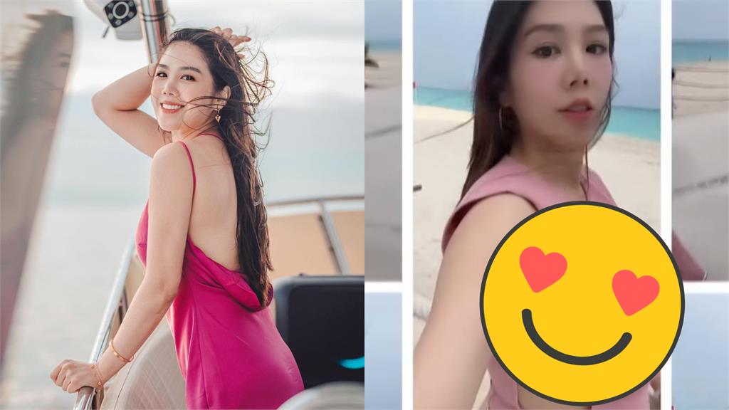 楊晨熙挺6月孕肚「側身大挖空」!拍海灘一幕笑喊:我比較辣