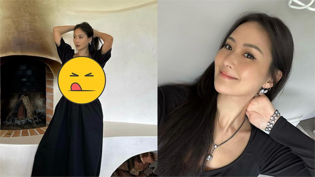 孫芸芸撩髮辣穿深V連身裙!腰間破大洞炸出「葫蘆曲線」