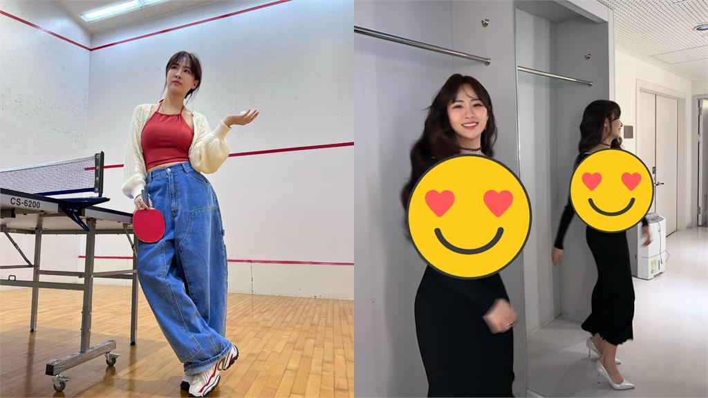 鄧福如「魚尾洋裝」激出波浪!真實身形遭鏡反射…網驚:好扯