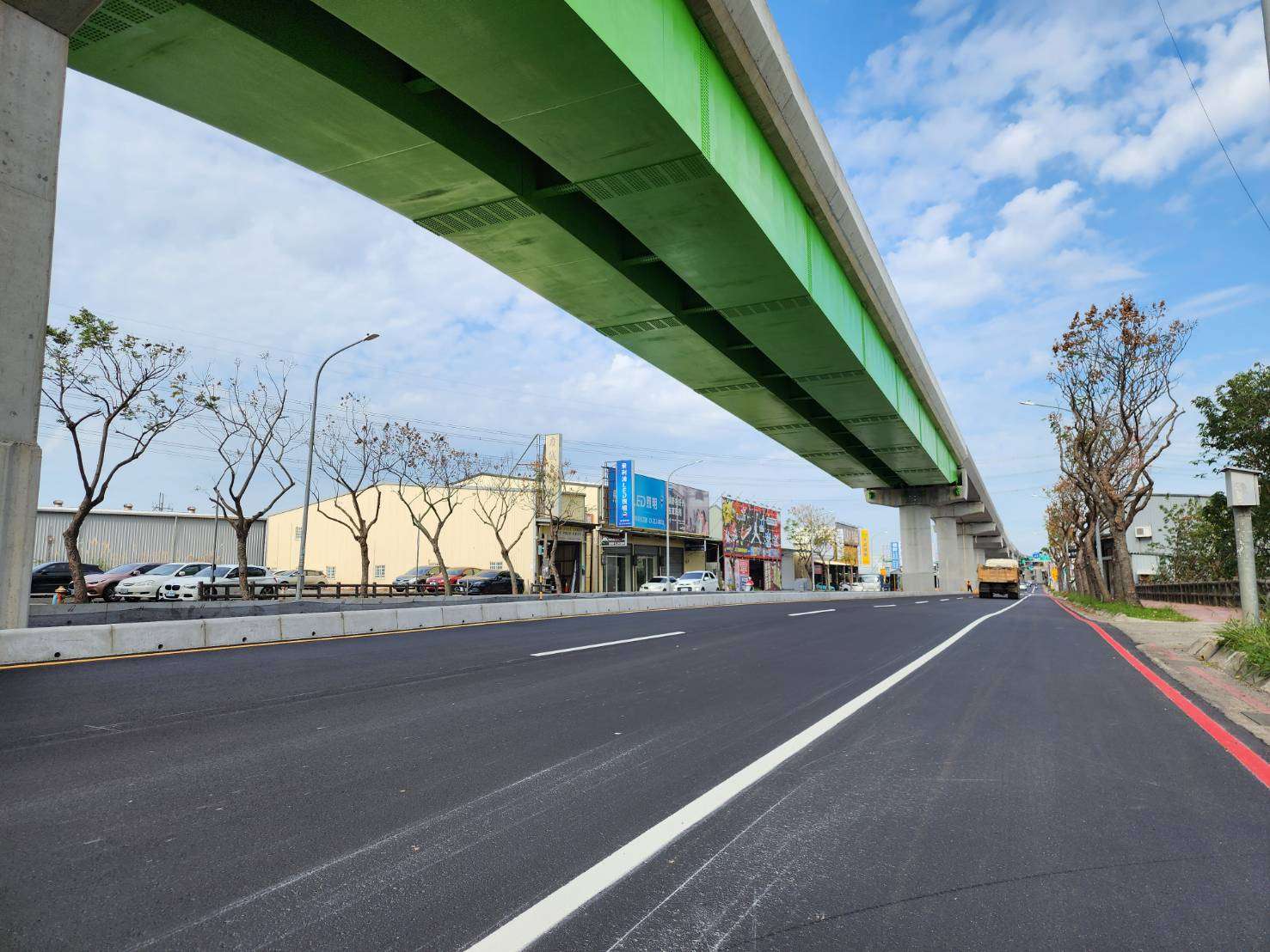 桃捷綠線高架橋蘆竹中正北路段完工　全線6車道恢復通行