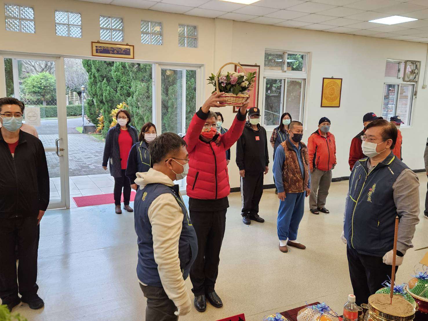 桃園榮家春節祭祀 表達追思緬懷先烈