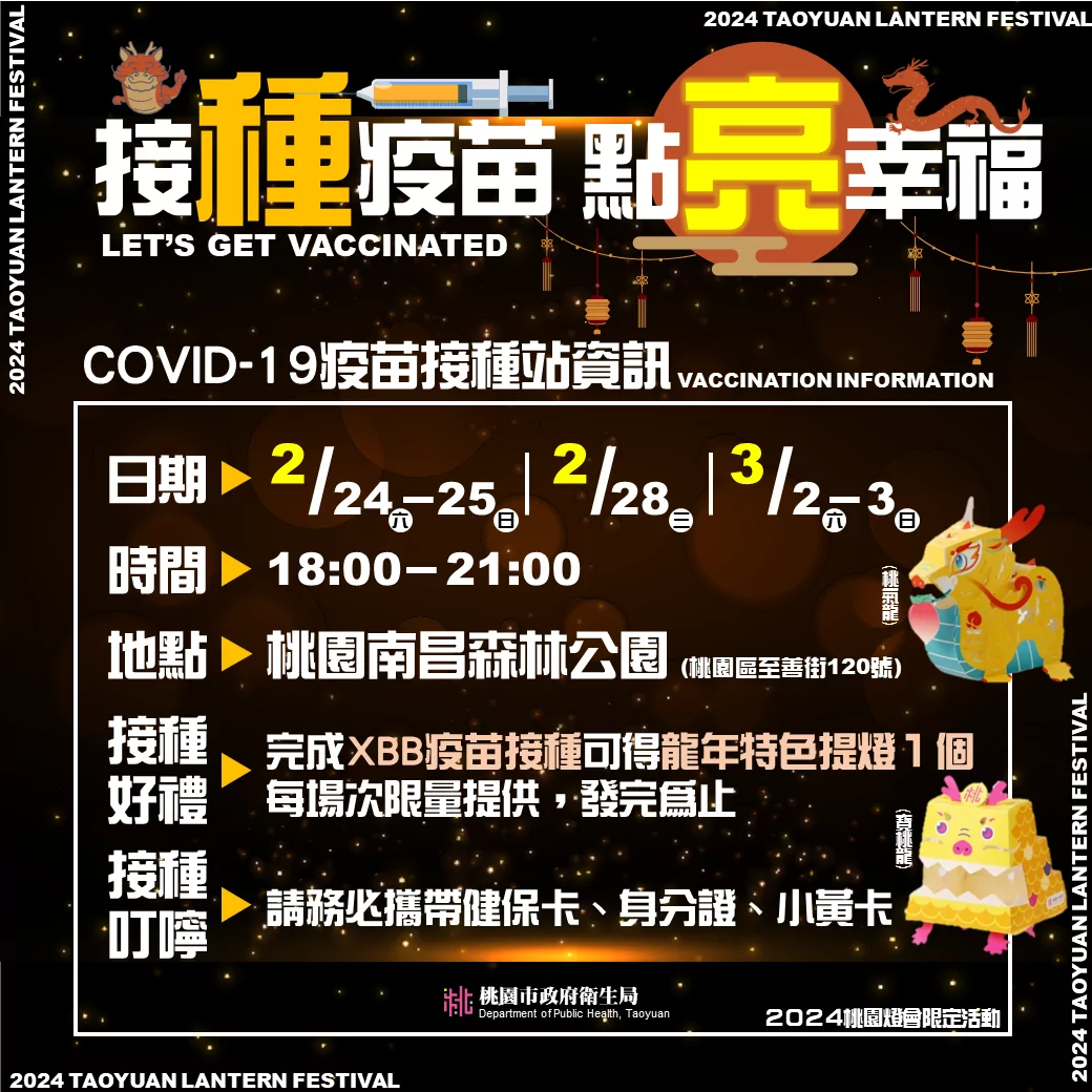 新冠仍處高峰 燈會設疫苗接種站加碼送限量提燈 新冠仍處高峰 燈會設疫苗接種站加碼送限量提燈