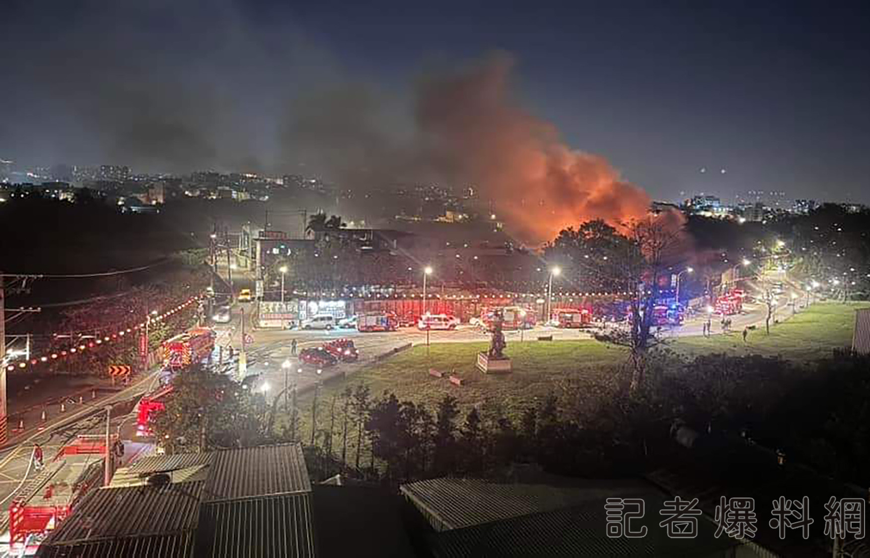 桃園八德資源回收場暗夜火警 幸未傳出傷亡