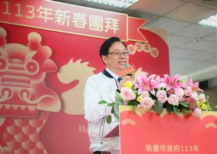張善政率市府新春團拜 打造友善宜居城市 張善政率市府新春團拜 打造友善宜居城市