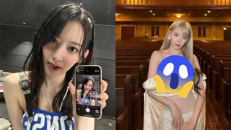韓女團成員教堂穿太辣!掉出半球網傻眼