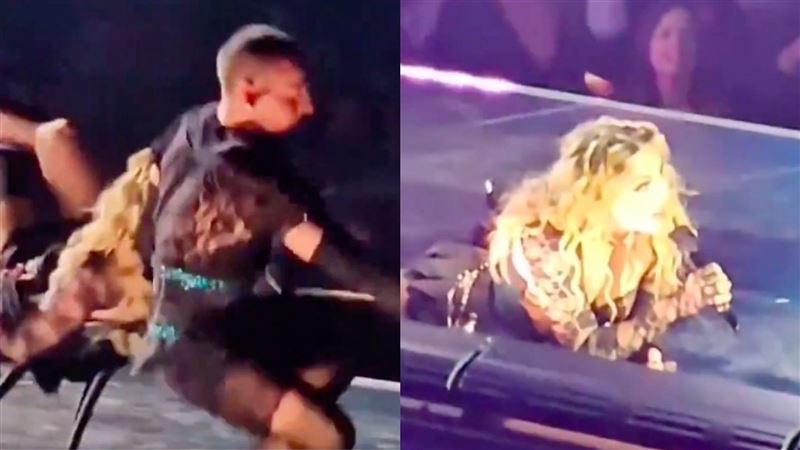 才從鬼門關救回 瑪丹娜台上重摔全場嚇壞