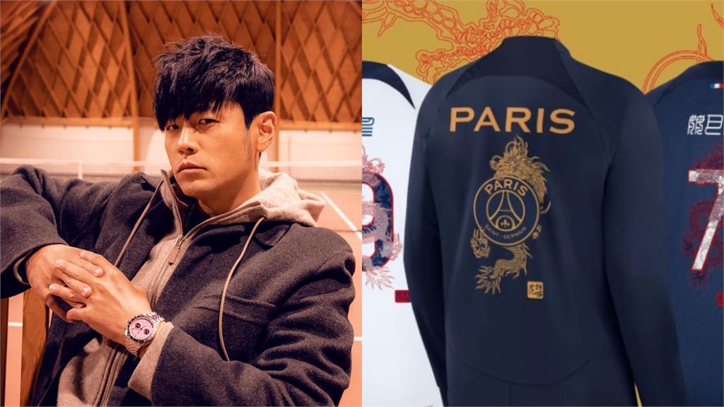 周杰倫改當球衣設計師!連姆巴佩也穿 他驕傲曬著用照