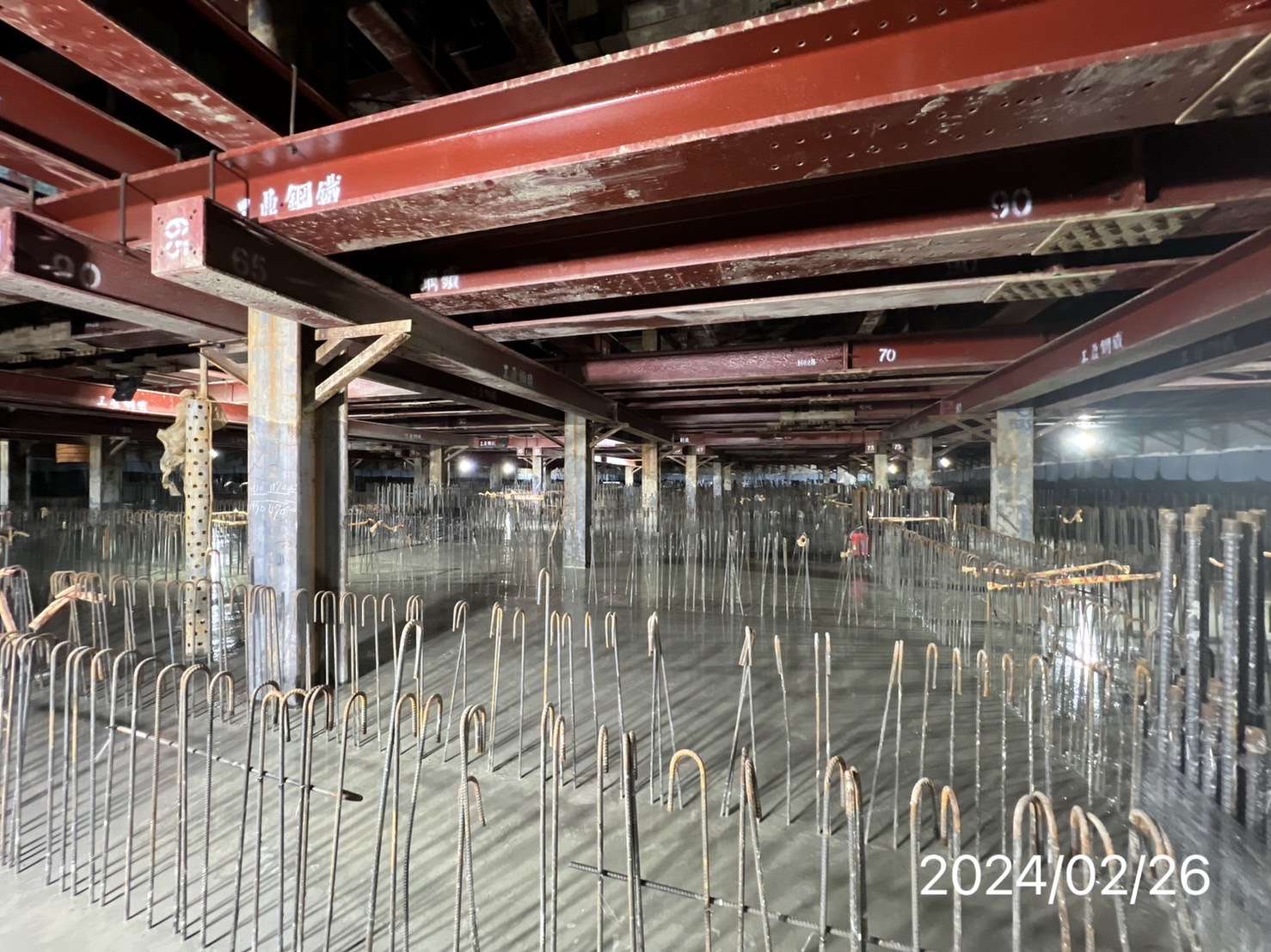 捷運綠線G08站桃園區6座地下車站全數進入結構工程 G08站結構底版完成示意圖