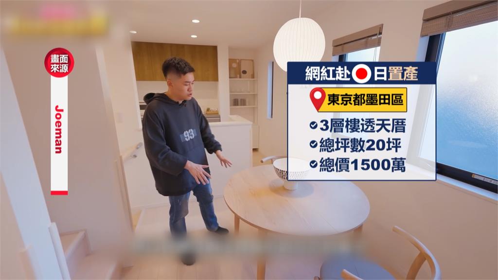 網紅開箱日本透天厝 Joeman:買不起新北來東京