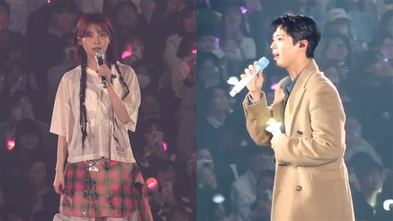 IU演唱會找來朴寶劍!台上奔跑旋轉超逗趣