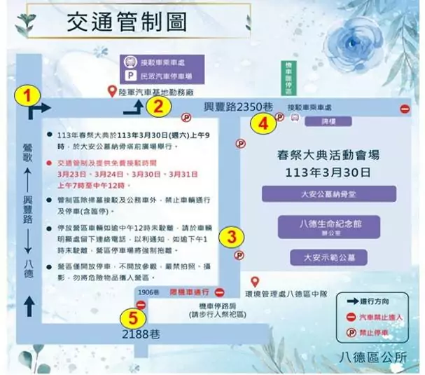 疏導清明連假掃墓人車潮 八德警籲改走替代道路 疏導清明連假掃墓人車潮 八德警籲改走替代道路