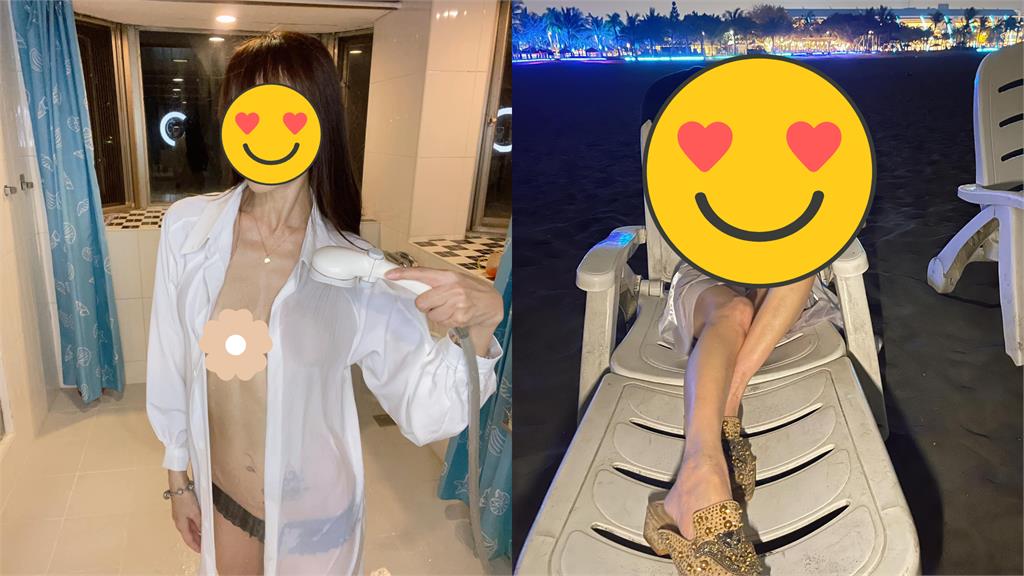 長髮女「無罩」現蹤海邊!辣洩「超狂弧線」竟是最頂美魔女