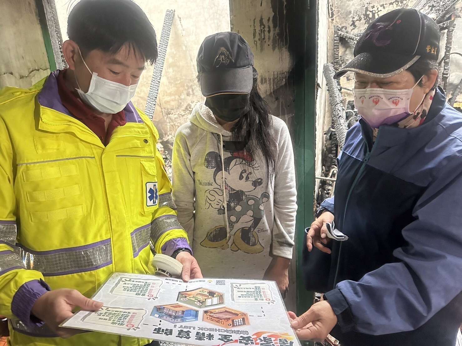 大溪民宅深夜火警!桃消圳頂分隊災後訪視宣導安全知識 S 428548177