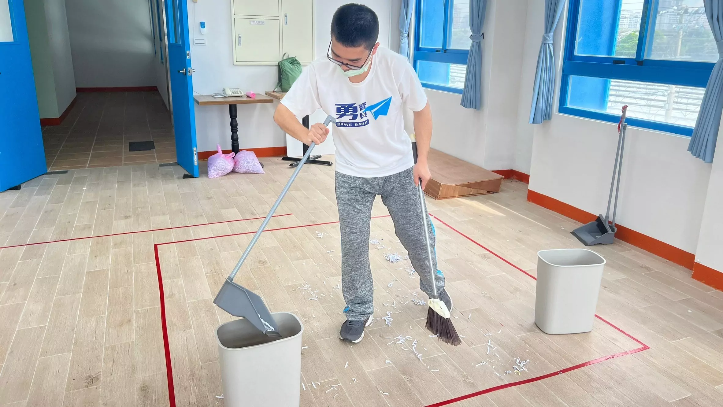 今天展現平常的清潔練習
