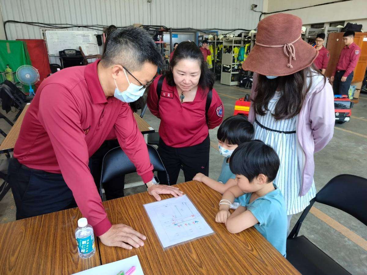 桃消山峰分隊舉辦兒童節彩繪活動 火場逃生觀念向下扎根 1198955