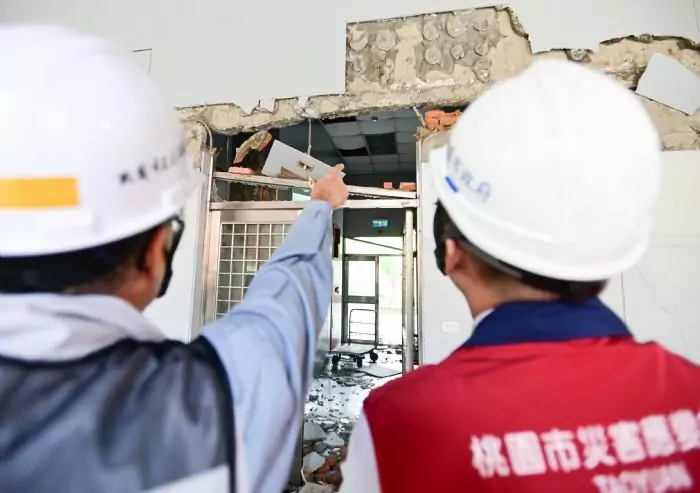 921以來最大地震 桃園都發局啟動建物防護、檢測工作 921以來最大地震 桃園都發局啟動建物防護、檢測工作