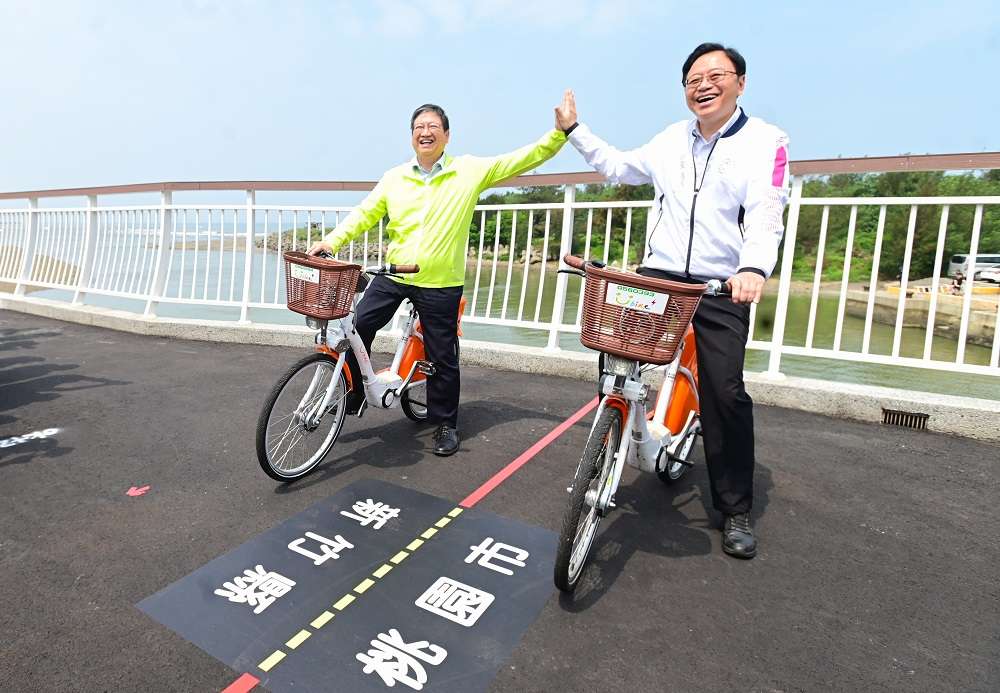 雙新自行車道跨橋完工啟用 暢遊桃竹美麗珍珠海岸廊帶 20240411 Z62 1753 0