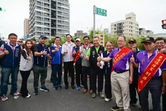 觀音草漯保障宮北港進香吸引千名信眾參與 張善政迎接「老媽」回鑾 20240414212937335