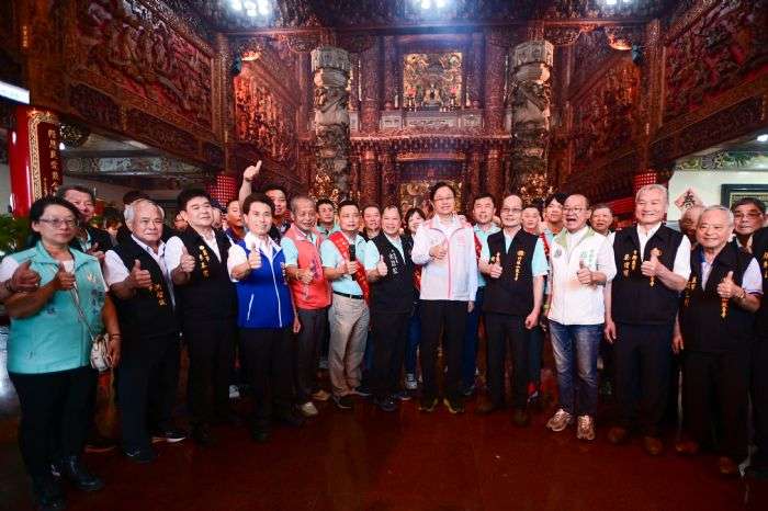 竹林山觀音寺巡迴媽輪值大園坪位 張善政祈求庇佑鄉親安康 20240428161804677