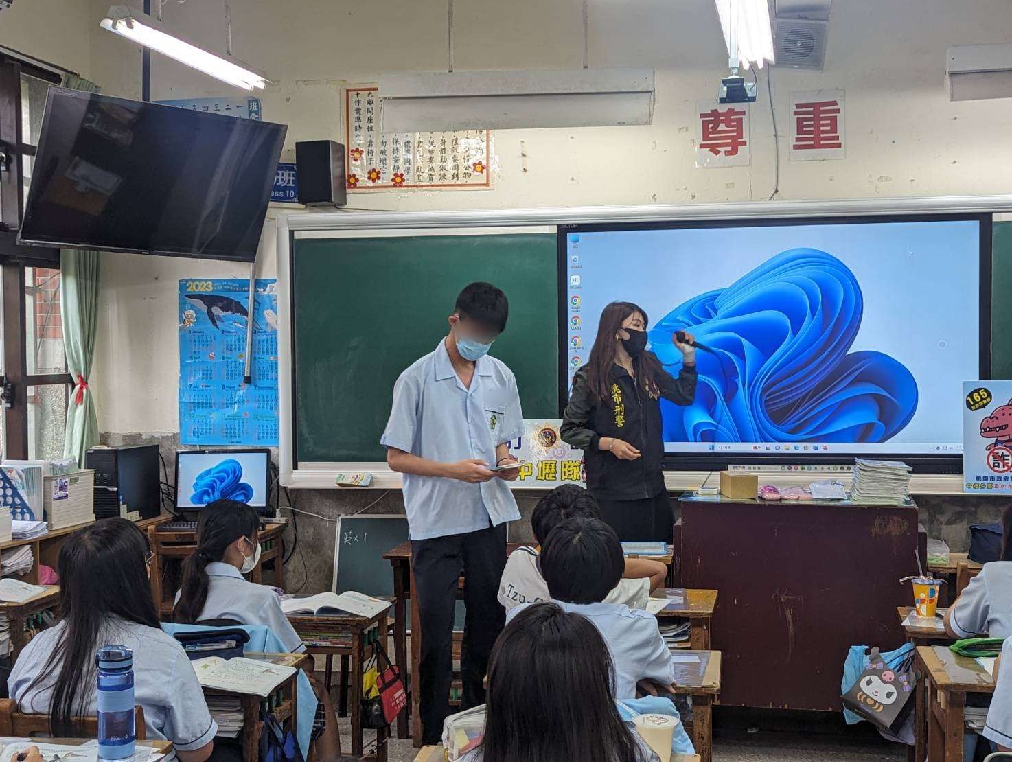 助學子遠離犯罪 壢警深入校園傳授反詐知識 2663555 0
