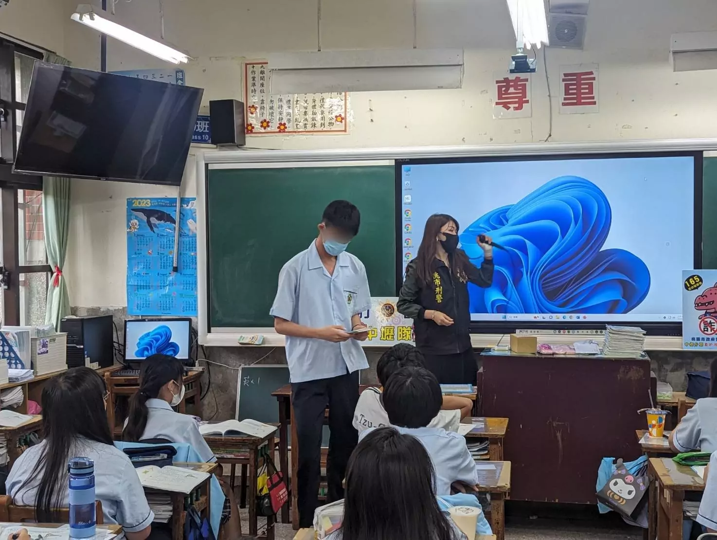 助學子遠離犯罪 壢警深入校園傳授反詐知識 2663555 0
