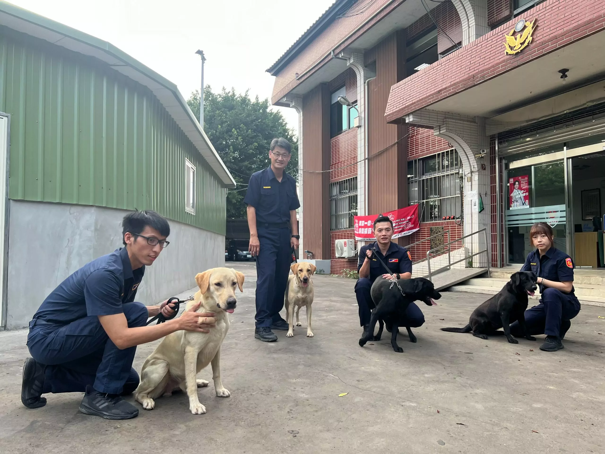 桃園警犬隊正式成軍!4執勤犬報到萌樣曝光 桃園警犬隊正式成軍!4執勤犬報到萌樣曝光