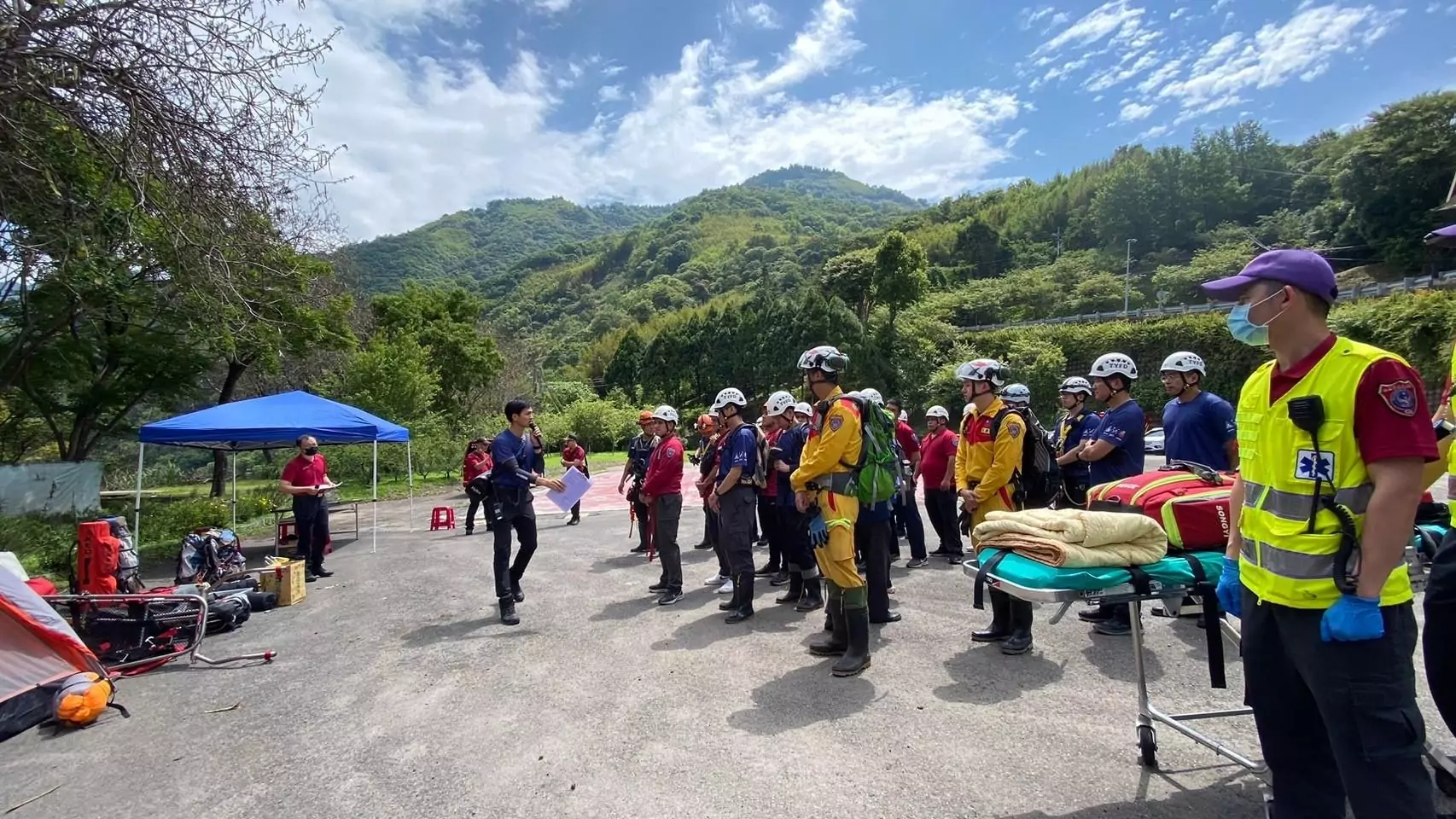 桃消第四大隊前進巴陵古道生態園區 強化山域救援量能 桃消第四大隊前進巴陵古道生態園區 強化山域救援量能