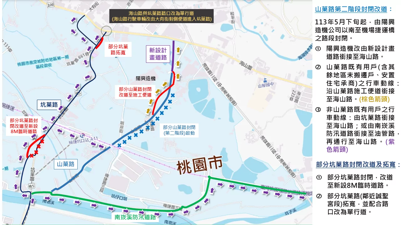 記得改道!蘆竹區這路段預計5月下旬封閉 記得改道!蘆竹區這路段預計5月下旬封閉
