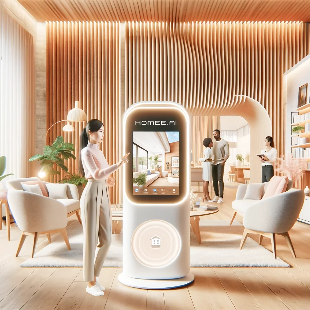 【圖四】HOMEE AI 未來將推出 AI KIOSK 於實驗店，消費者可透過對話，獲客製化空間設計與家