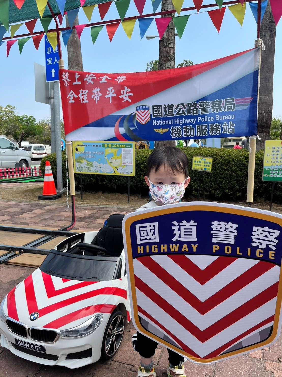 確保端午連假行車順暢安全 國道警中壢服務區設機動站 003