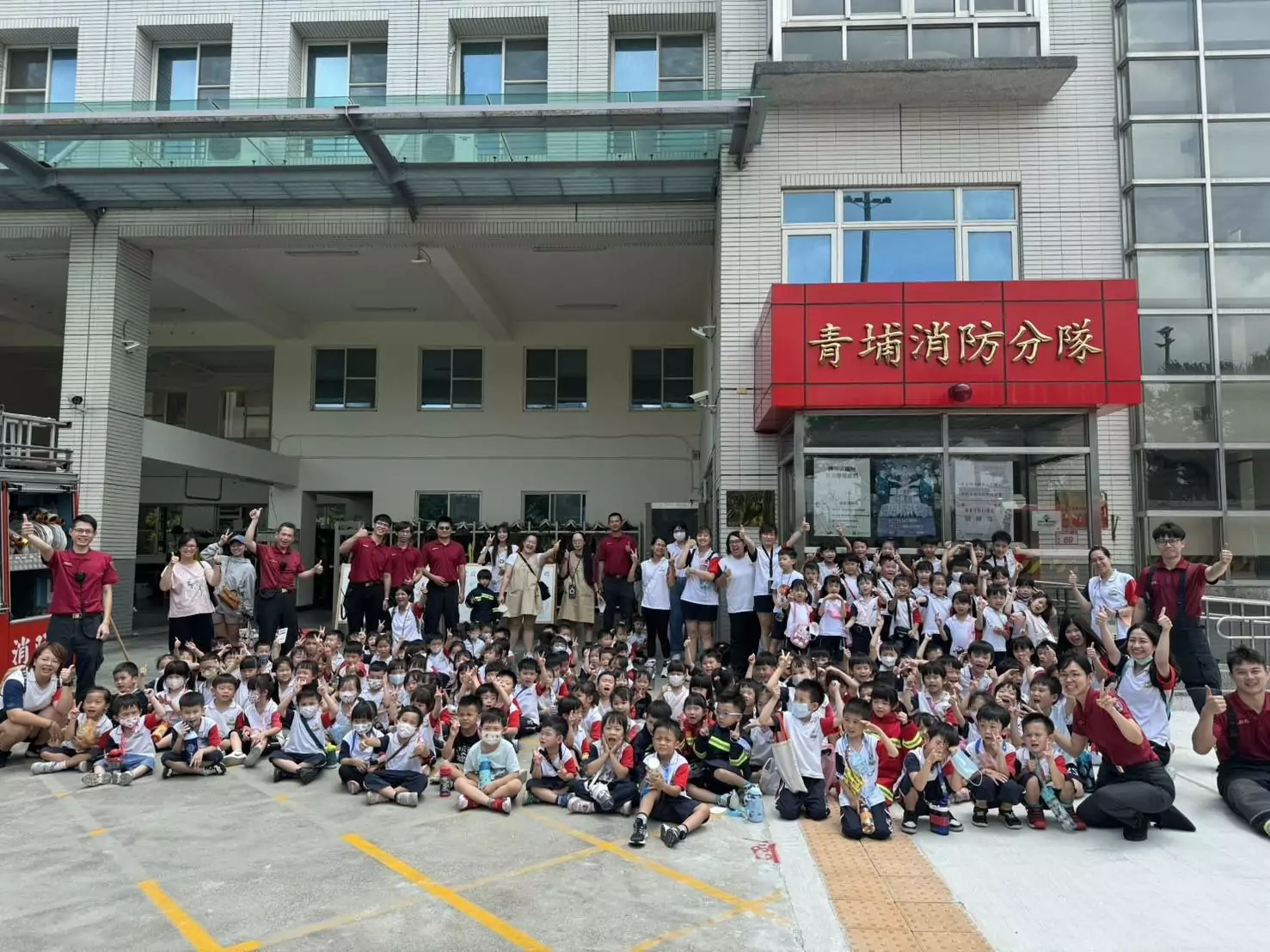 幼兒園訪桃消青埔分隊 防災教育向下扎根 幼兒園訪桃消青埔分隊 防災教育向下扎根
