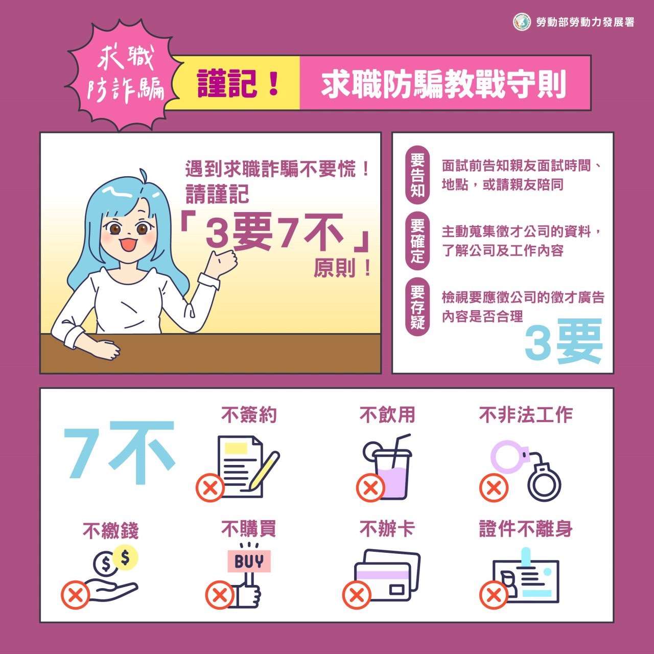 當心誤入求職陷阱!勞動部桃竹苗分署傳授防騙心法 S 132808810