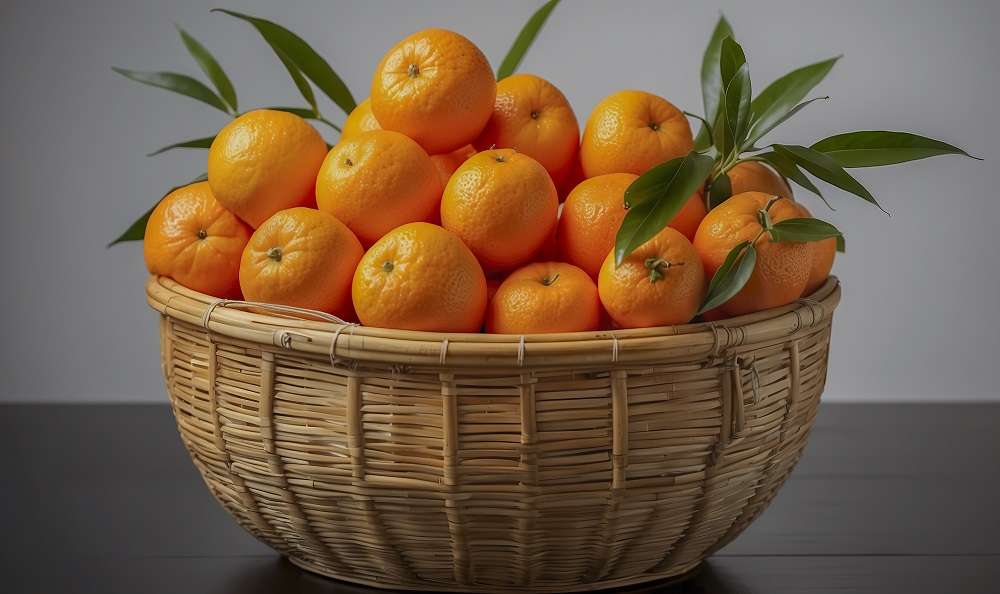 好貴的橘子!桃園阿嬤順手牽羊 下場慘了 oranges inside bamboo basket healthy fruit