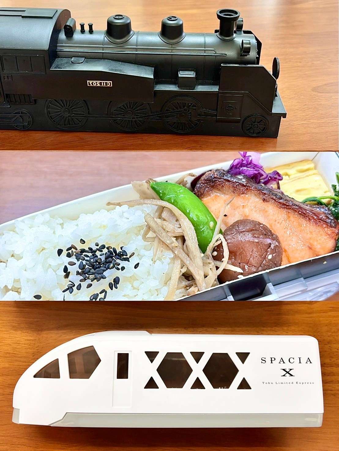 鐵路便當節 東武鐵道推新型特急SPACIA X便當首次登台 圖二、新型特急SPACIA X便當及SL大樹升級版便當 0