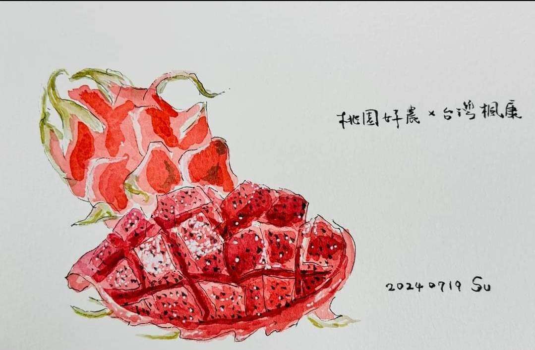 手繪火龍果助桃園小農行銷 蘇俊賓臉書成了許願池 1098972