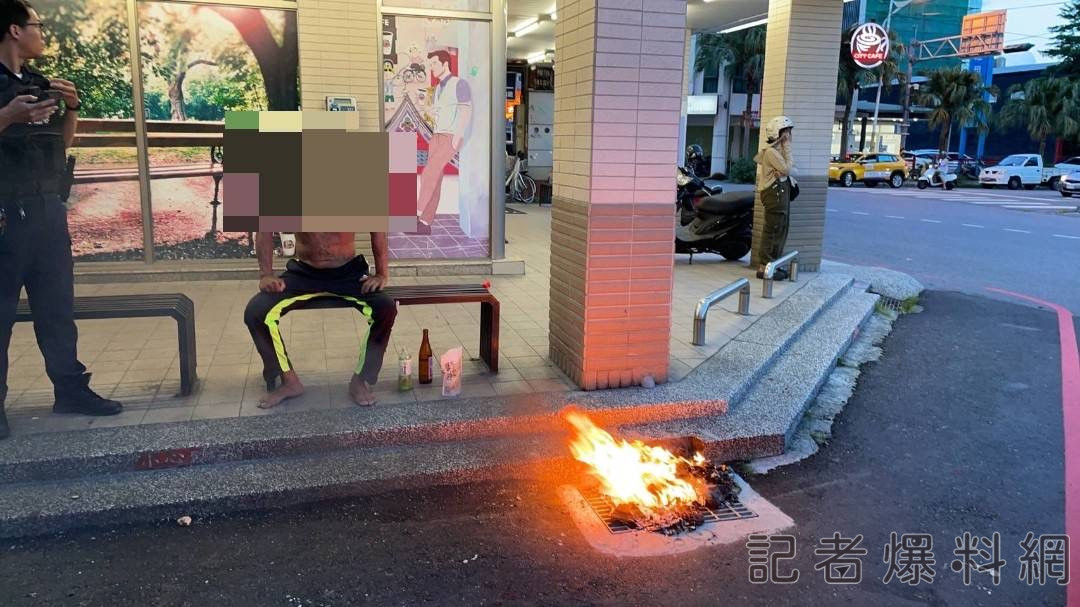 老翁超商外潑油點火 竟只為燒垃圾