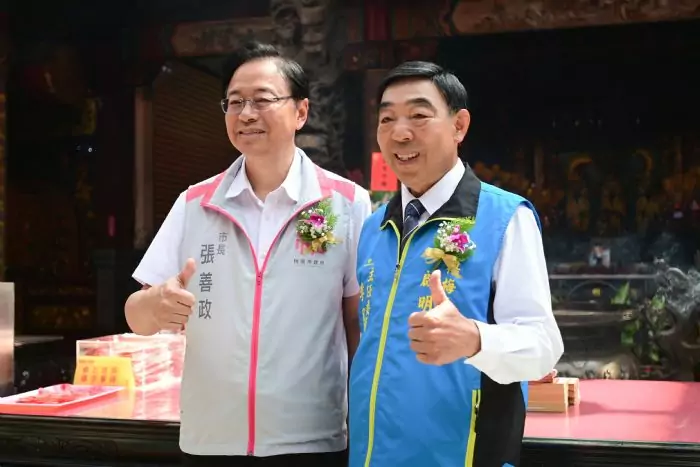 李家興接楊梅啟明宮主委 張善政親自祝賀 李家興接楊梅啟明宮主委 張善政親自祝賀